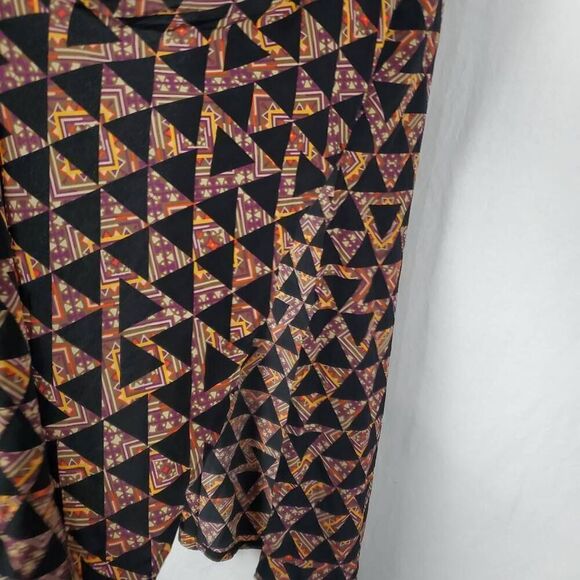 LulaRoe SMALL Black Print Open Front Cardigan Cover Top - Picture 5 of 10